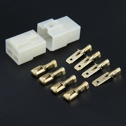 מחבר 4 פינים, סט מחברים כולל פינים | DJ7041-6.3-11/21 4 Pins Kit