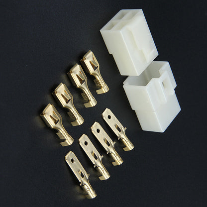 מחבר 4 פינים, סט מחברים כולל פינים | DJ7041-6.3-11/21 4 Pins Kit