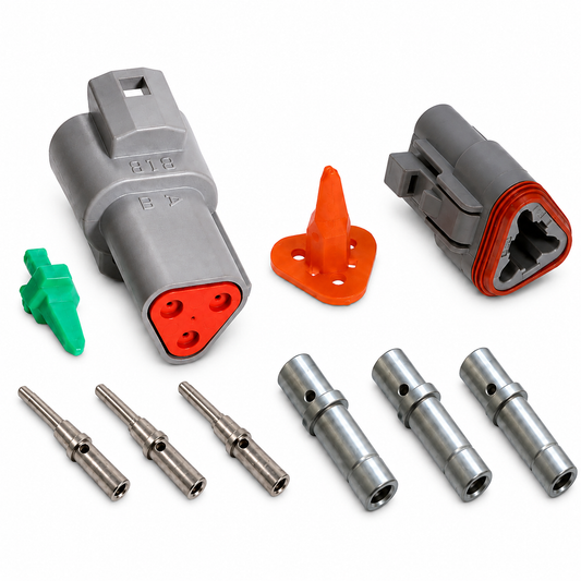 מחבר 3 פינים סט מלא | Deutsch DT 3 Pin Kit